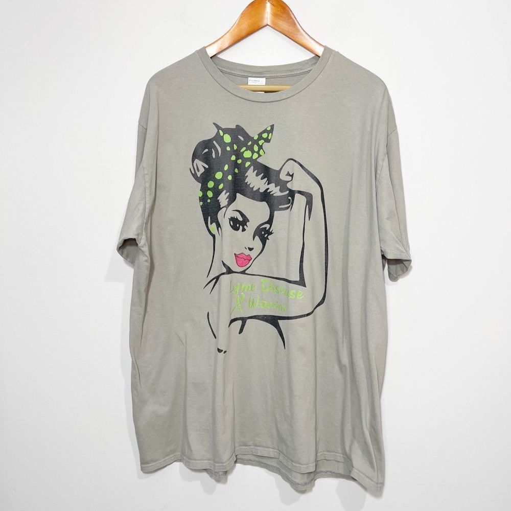 Port and Company | Lyme Disease Vintage Graphic T Shirt 3xl